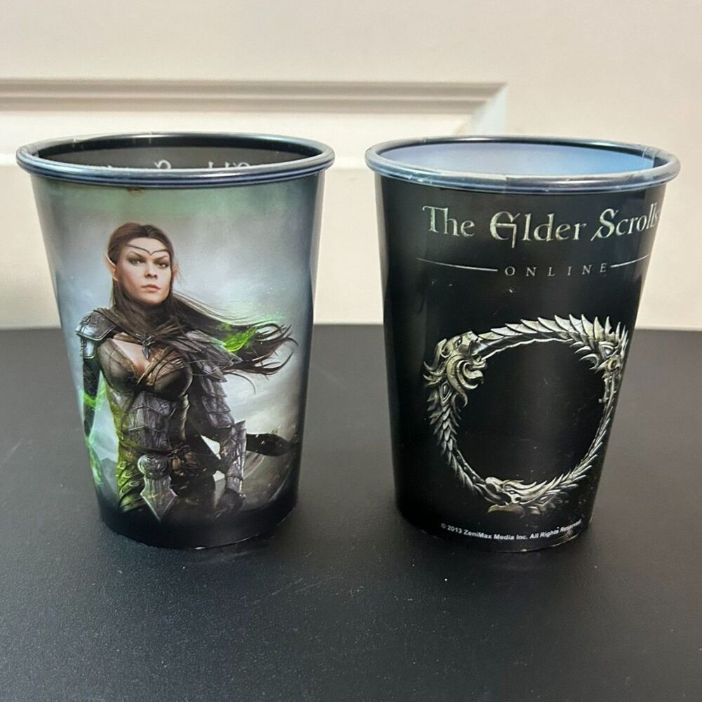 Elder Scrolls Online SDCC 2013 Promo Paper Cups Bethesda Convention Collectible